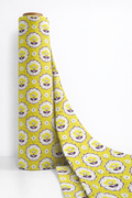 Sunny Yellow Floral Cotton Fabric – Fabric Voge